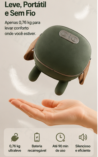 Massageador Inteligente Elétrico Sem Fio Alivium