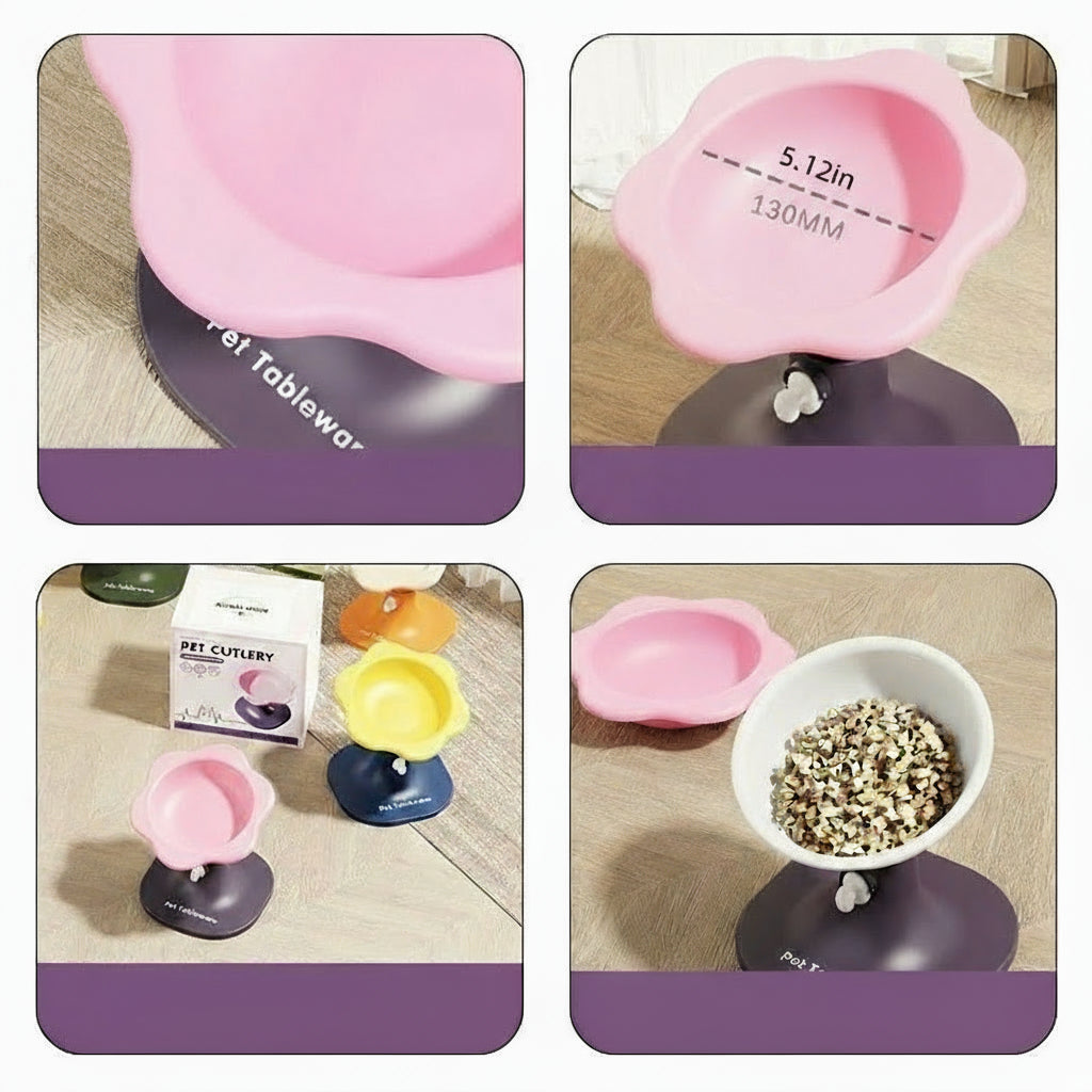 Comedouro Elevado Ajustável Pet Tower Bowl