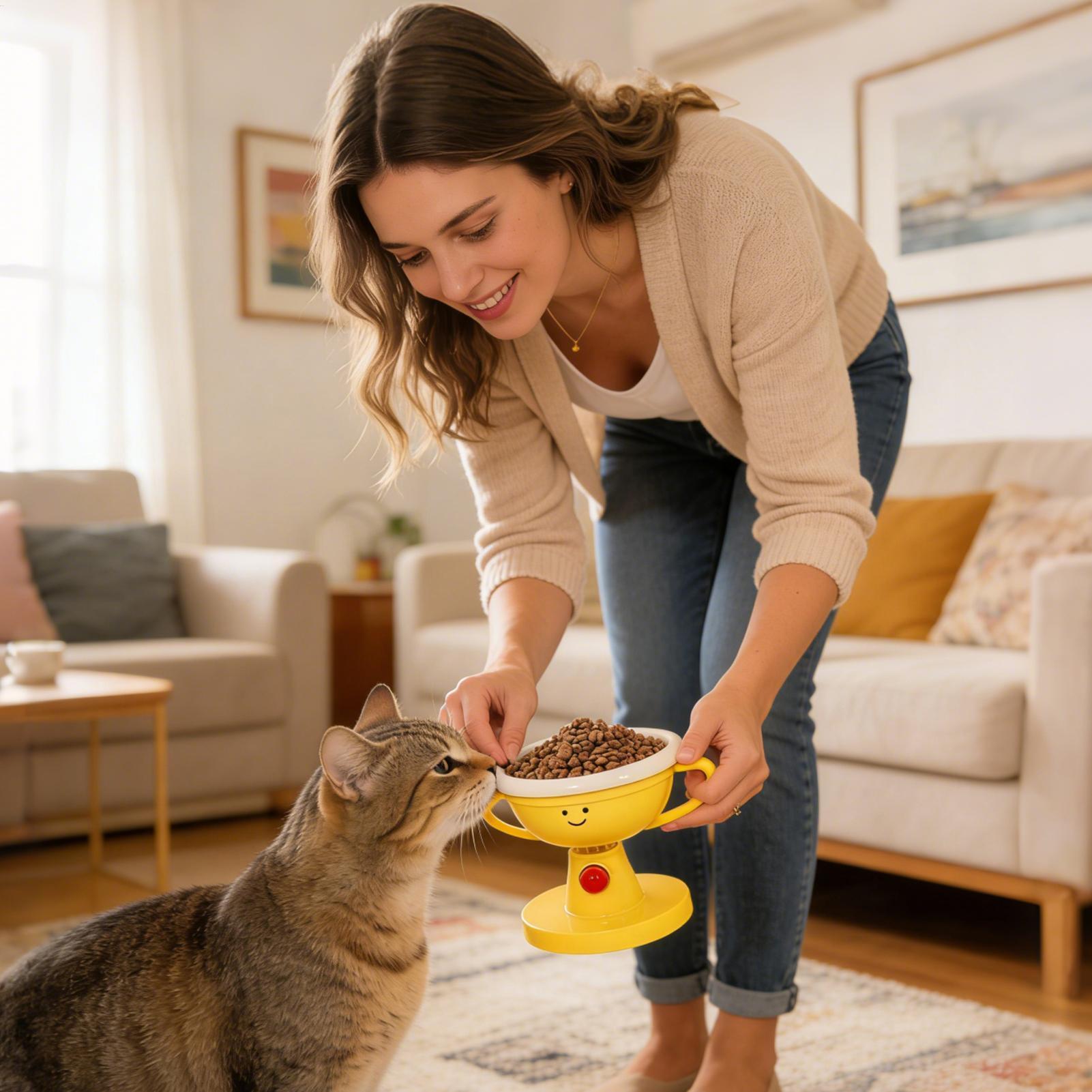 Tigela Pet Elevada Ajustável Troféu Feliz