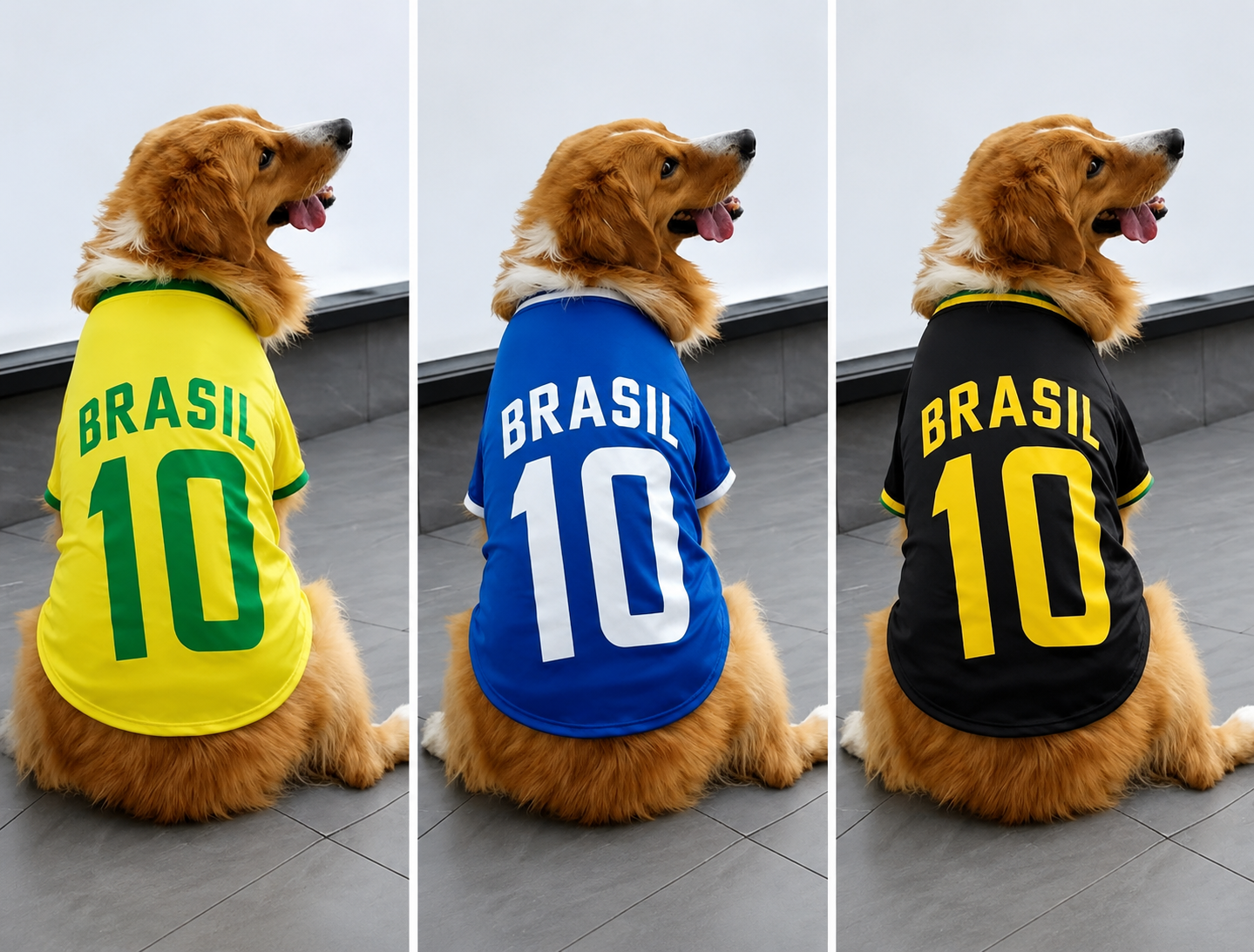 Camiseta Pet Brasil N.10 Copa do Mundo