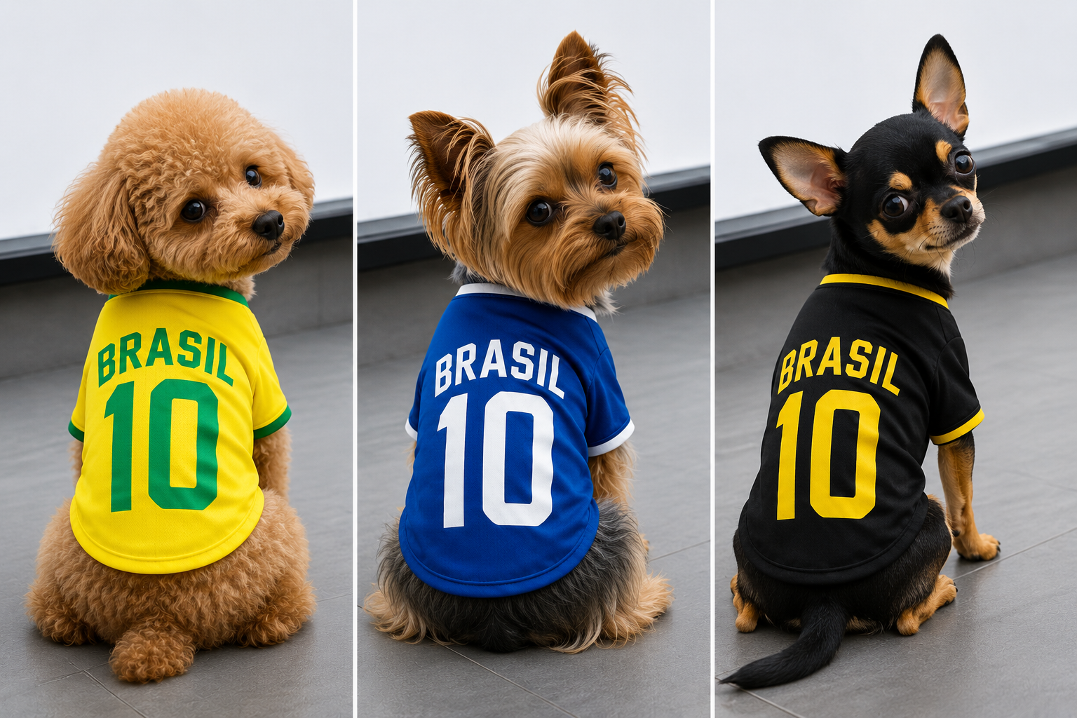 Camiseta Pet Brasil N.10 Copa do Mundo