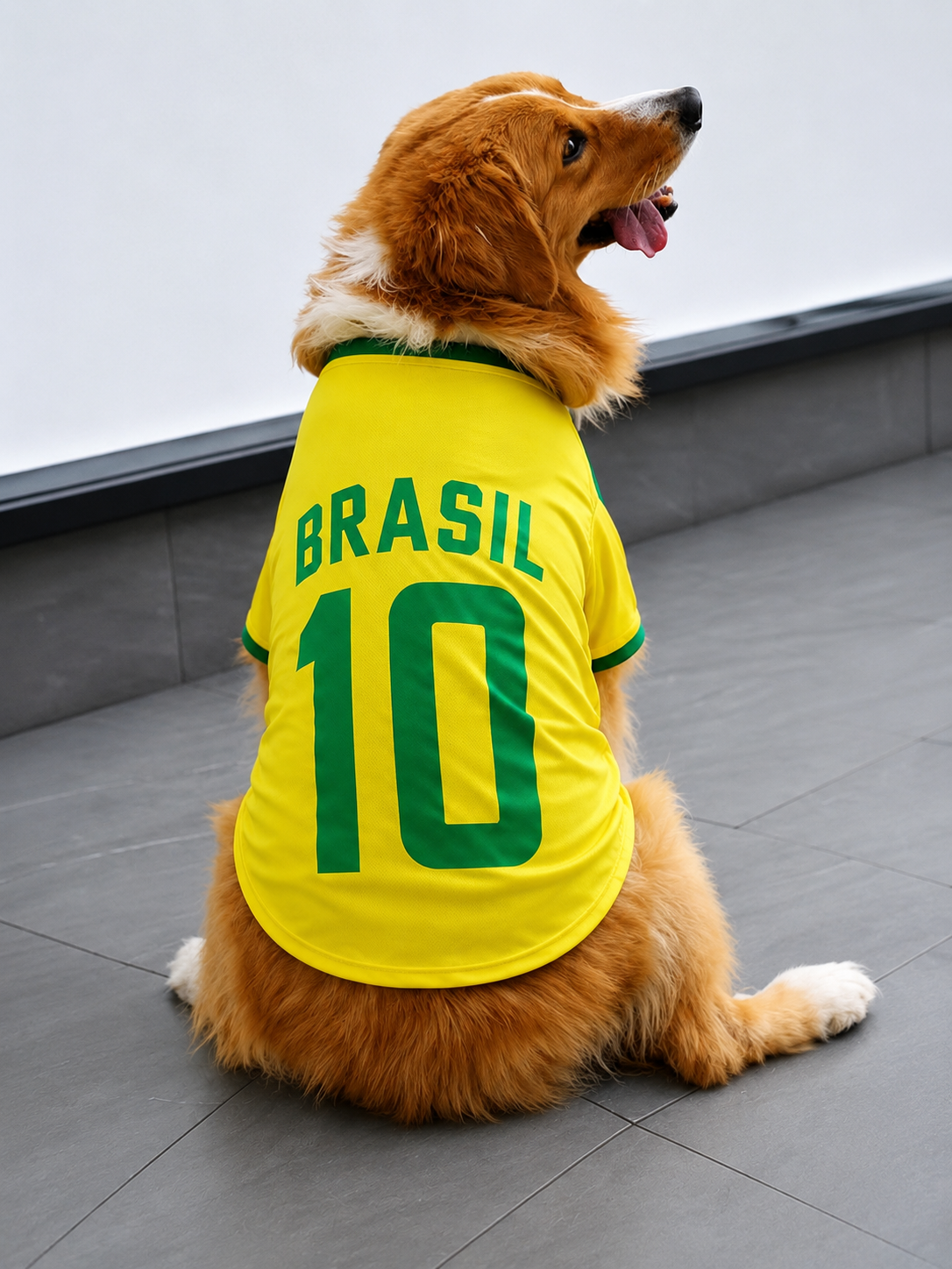 Camiseta Pet Brasil N.10 Copa do Mundo