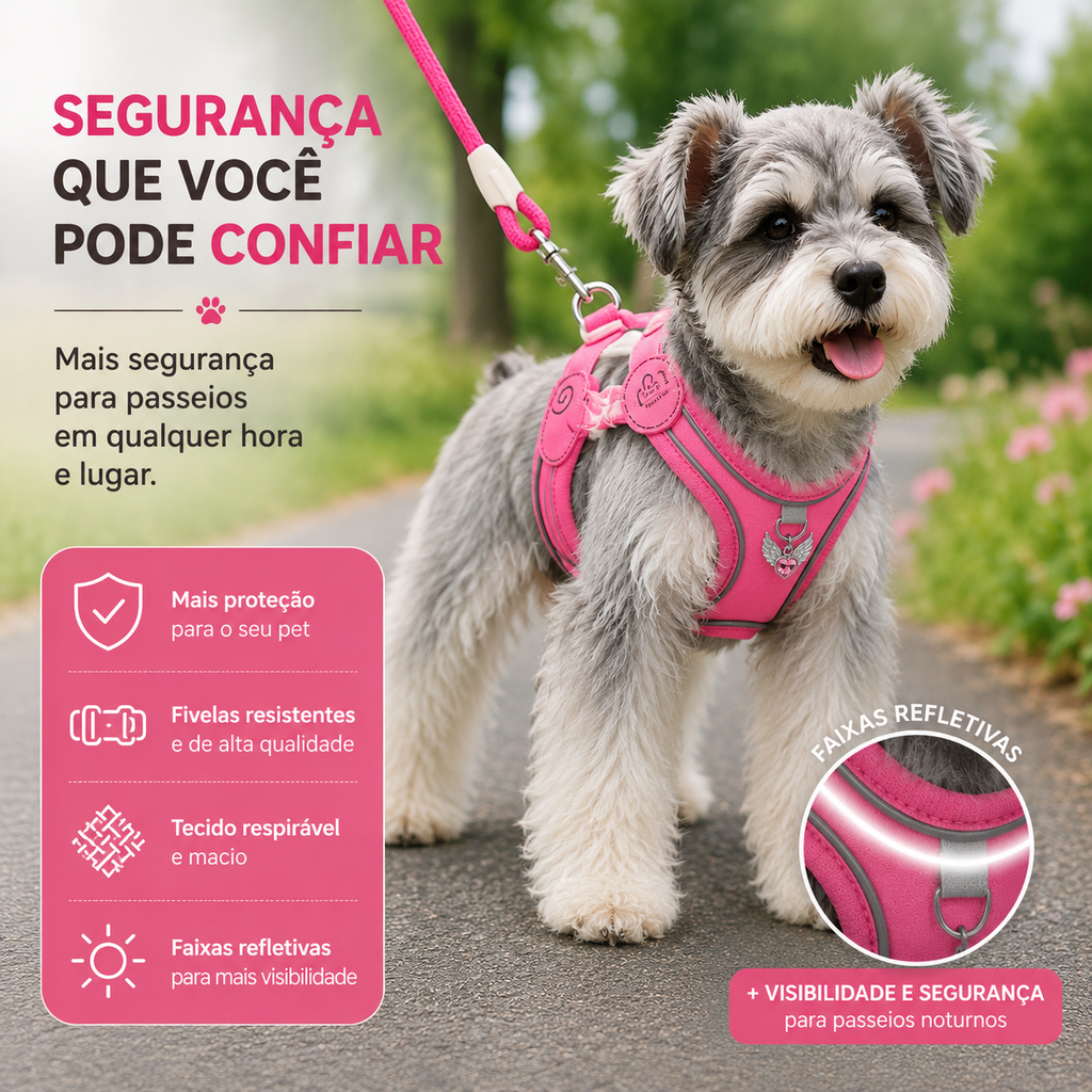 Coleira & Guia Pet Confort Charmy