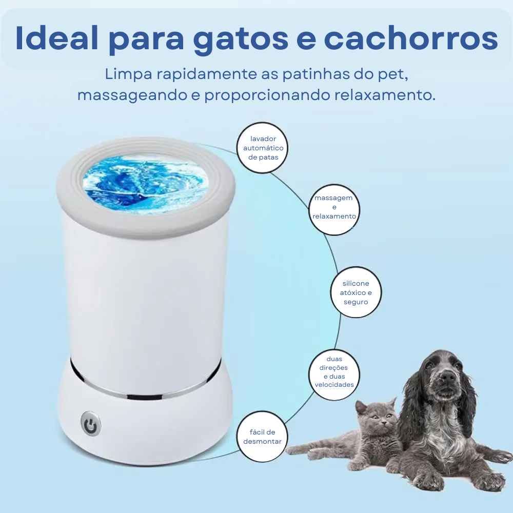 Limpa Patas Automático Pet Fixit