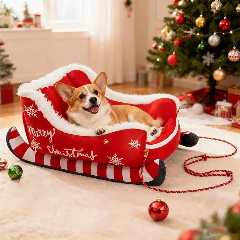 Cama Pet Trenó Mágico Natal