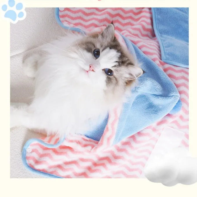 Toalha de Banho Pet Ultra-Absorvente Pure