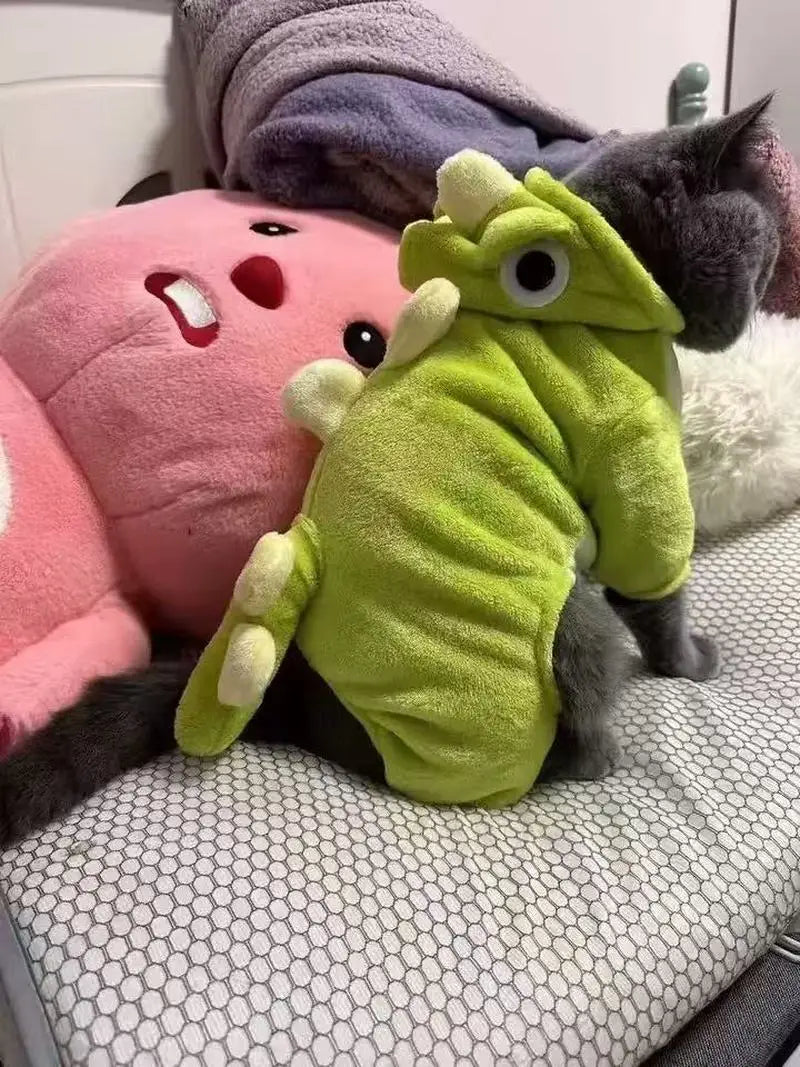 Macacão Pet Fofo Dinossauro