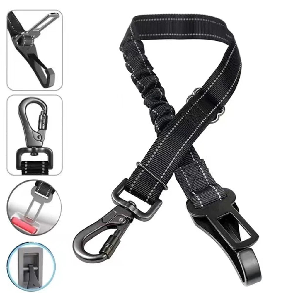 Cinto de Segurança SeguraPet 2 em 1 (Fivela Padrão + Gancho ISOFIX)