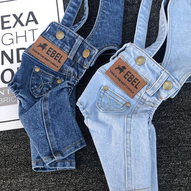 Macacão Jeans Pet Skelt