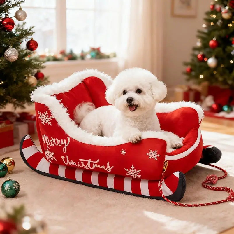 Cama Pet Trenó Mágico Natal