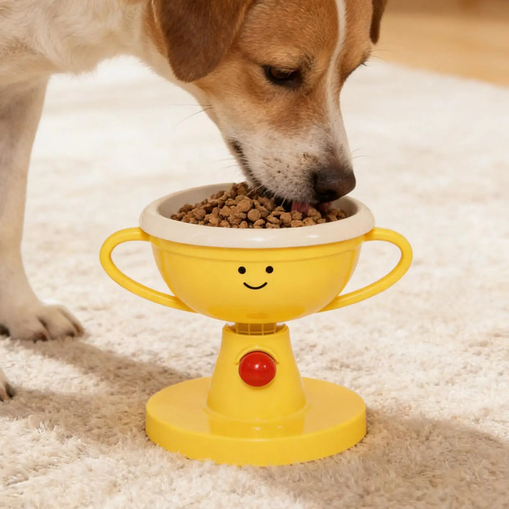 Tigela Pet Elevada Ajustável Troféu Feliz