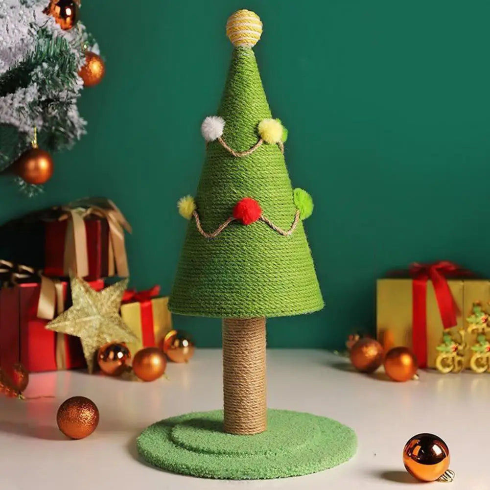 Brinquedo Arranhador Árvore de Natal para Gatos