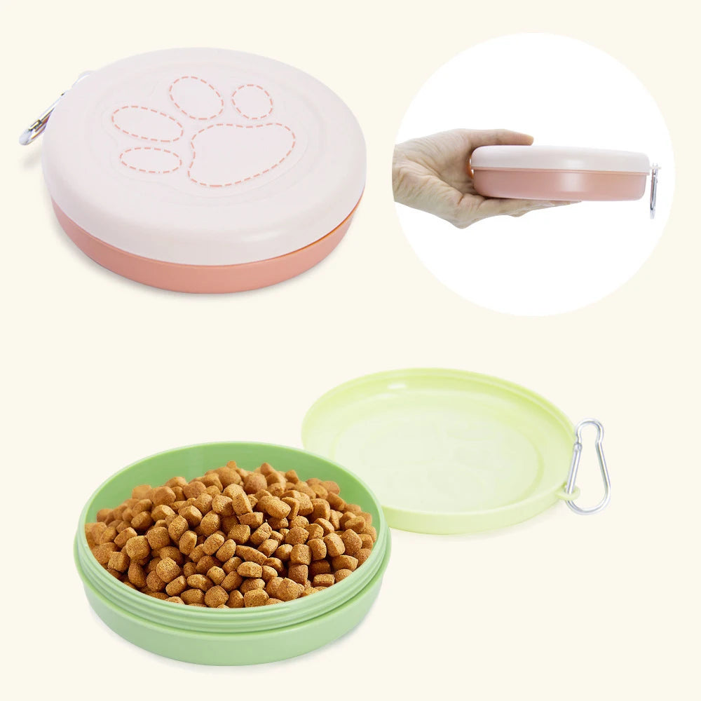 Tigela/Potinho De Comida Portátil Pet Bowlzinho
