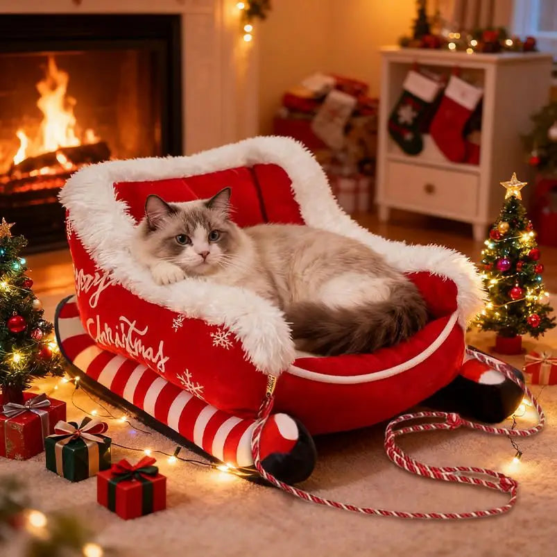 Cama Pet Trenó Mágico Natal