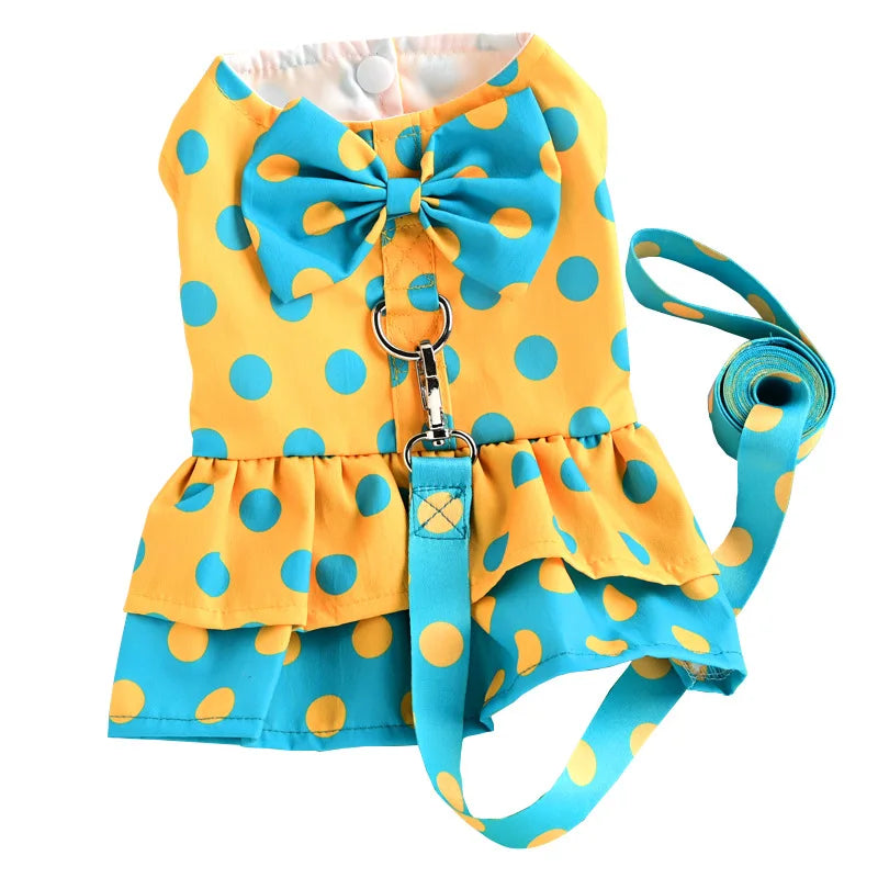 Vestido Coleira & Guia Poá Pet Bonnie