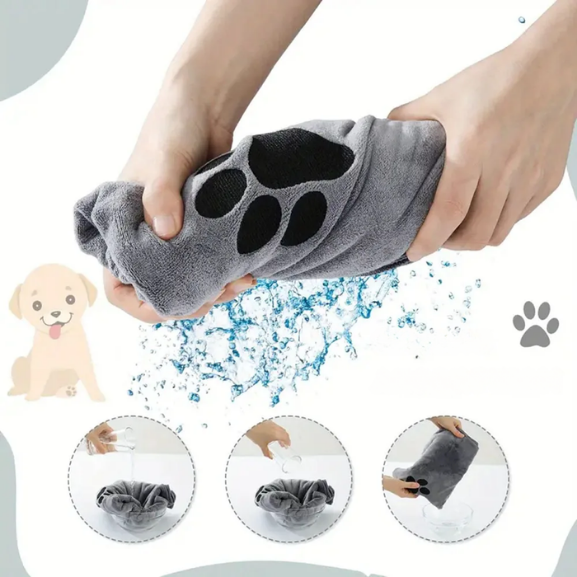 Toalha Pet Ultra-absorvente Macia Pet Talk