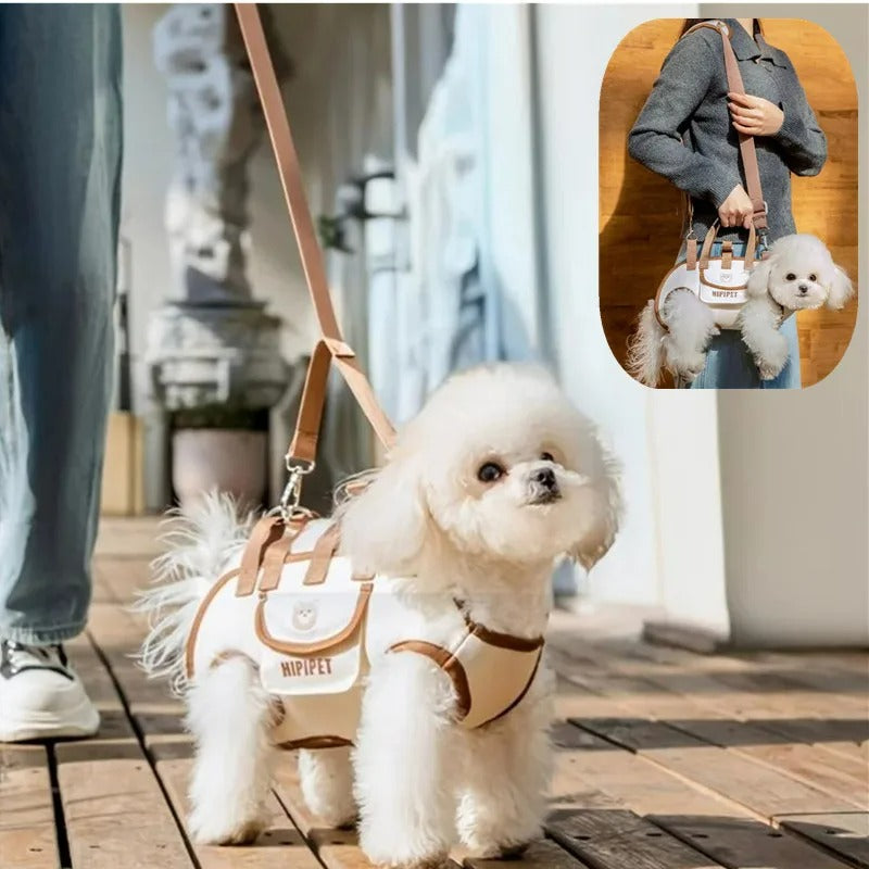 Mochila/Coleira com Elevação Pet Crossbody