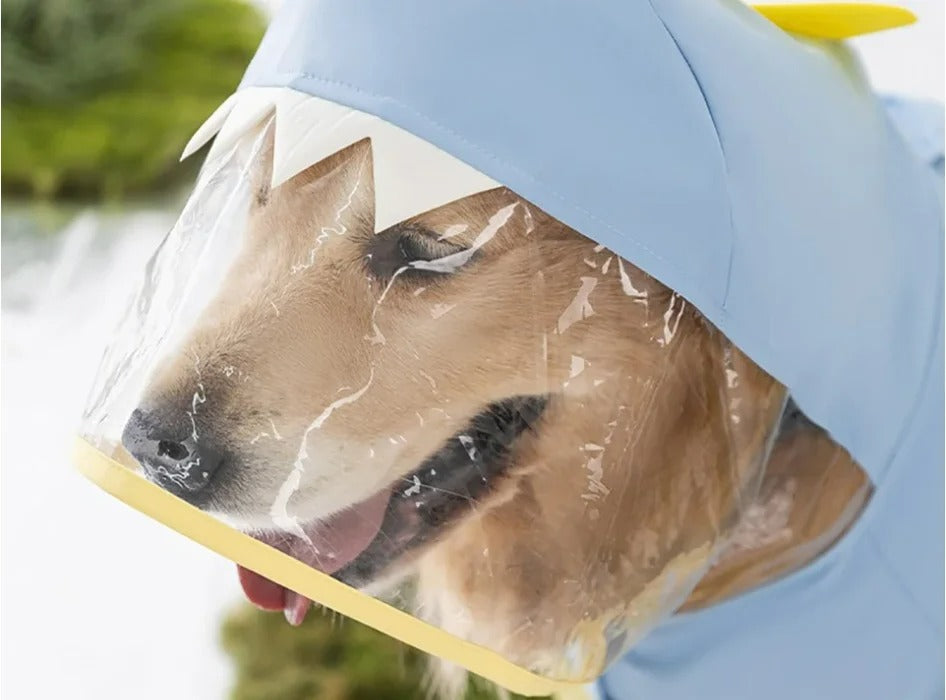 Macacão Capa De Chuva Pet Hoodie